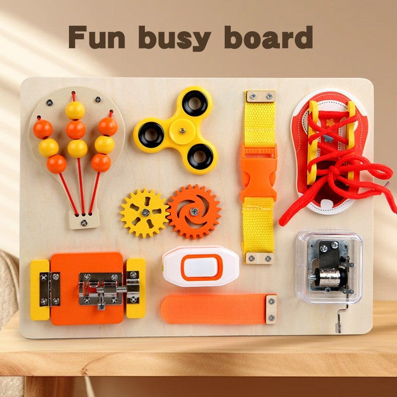 Popular Busy Board Learning Life Knowledge Diy Sensory Early Education Wooden Kidsren'S Educational Toys For 3 To 6 Years Old - Image 5